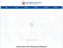 Tablet Screenshot of mechanicalmayhem.org